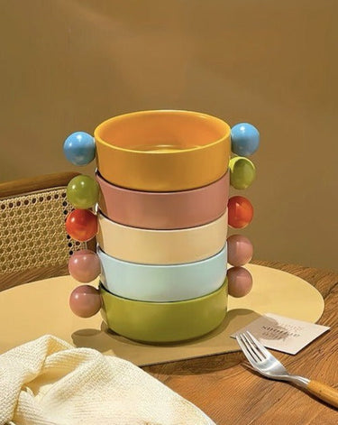 Cute Dopamine Whimsical Ceramic Dinnerware